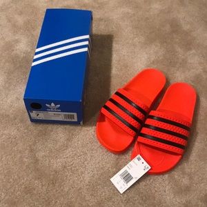Adidas Slides - neon orange - 7